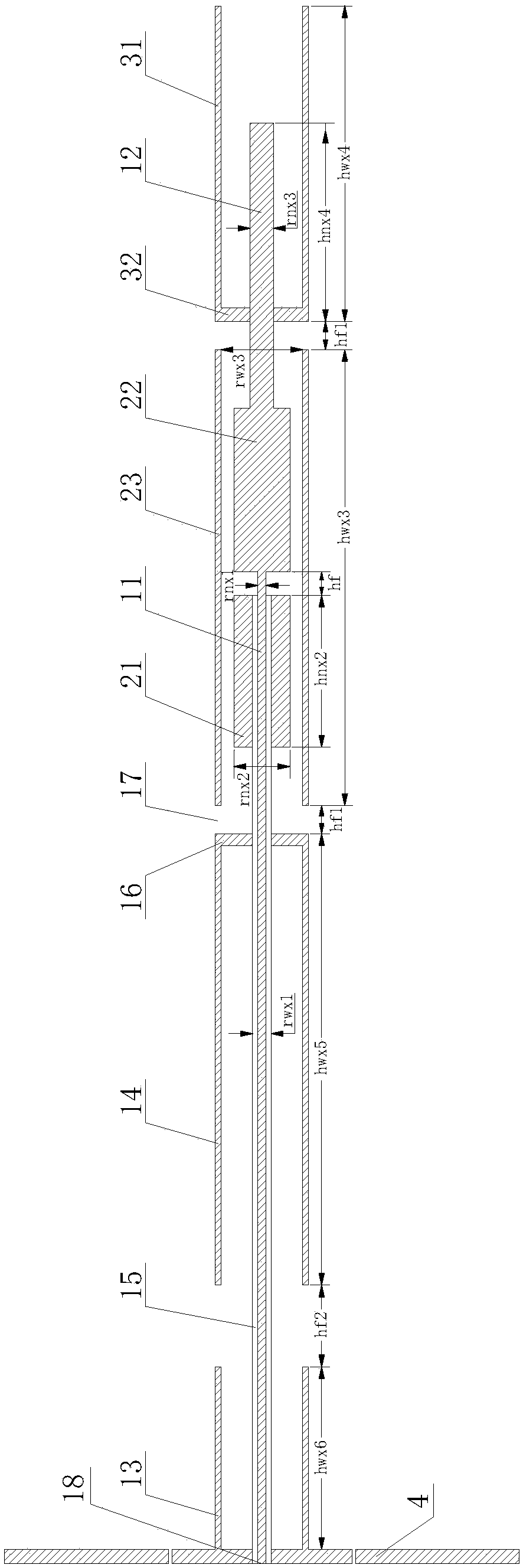 Coaxial crack omnidirectional antenna