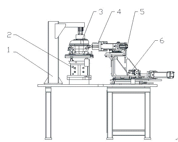 Automatic pipe bending device for compressor outer exhaust pipe