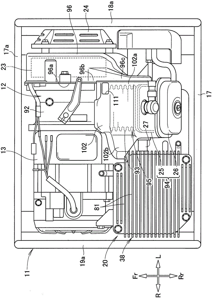 engine driven work machine