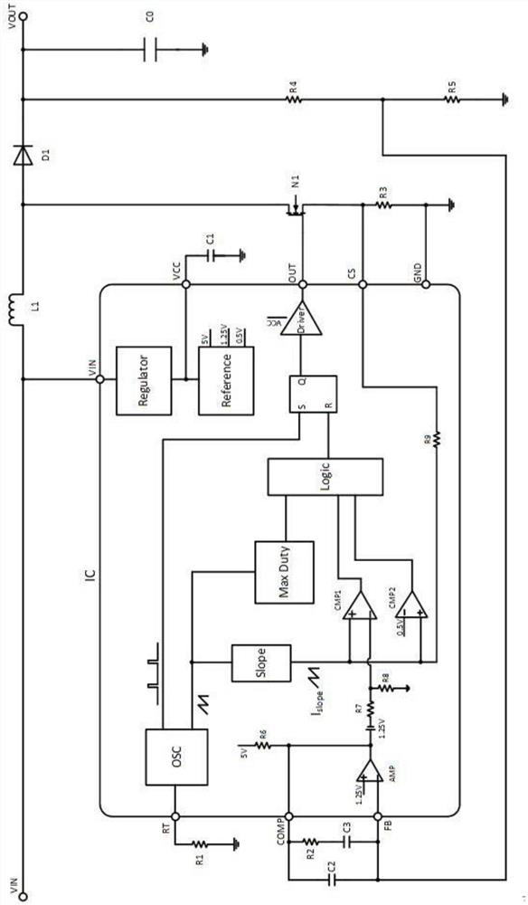 Current mode controlled BOOST converter
