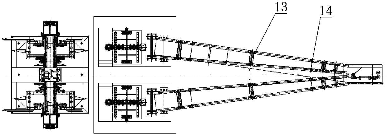 Precision wire-arranging windmill type take-up machine