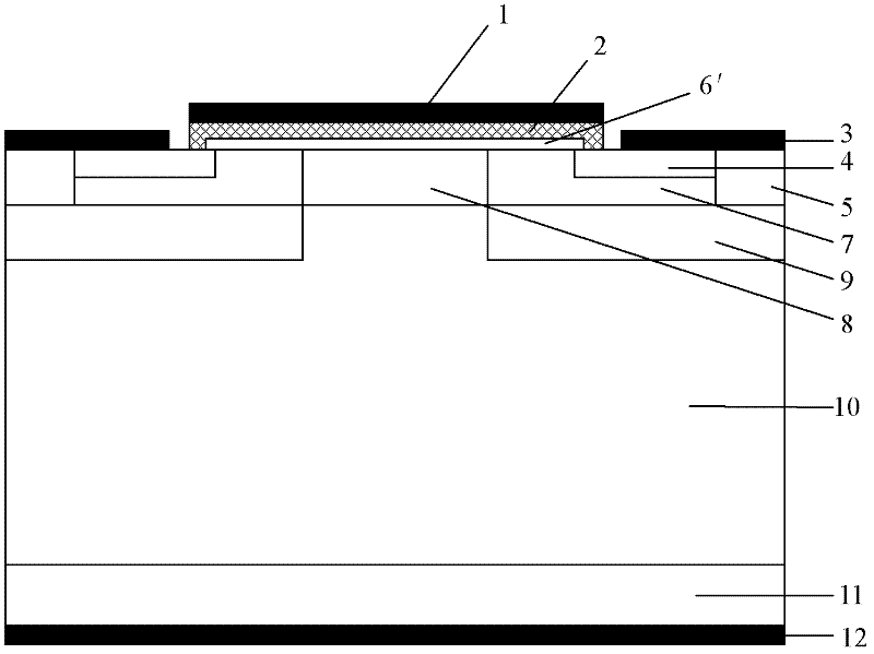 SiC IEMOSFET (Implantation and Epitaxial Metal-Oxide -Semiconductor Field Effect Transistor) device with epitaxy channel and manufacturing method of SiC IEMOSFET device