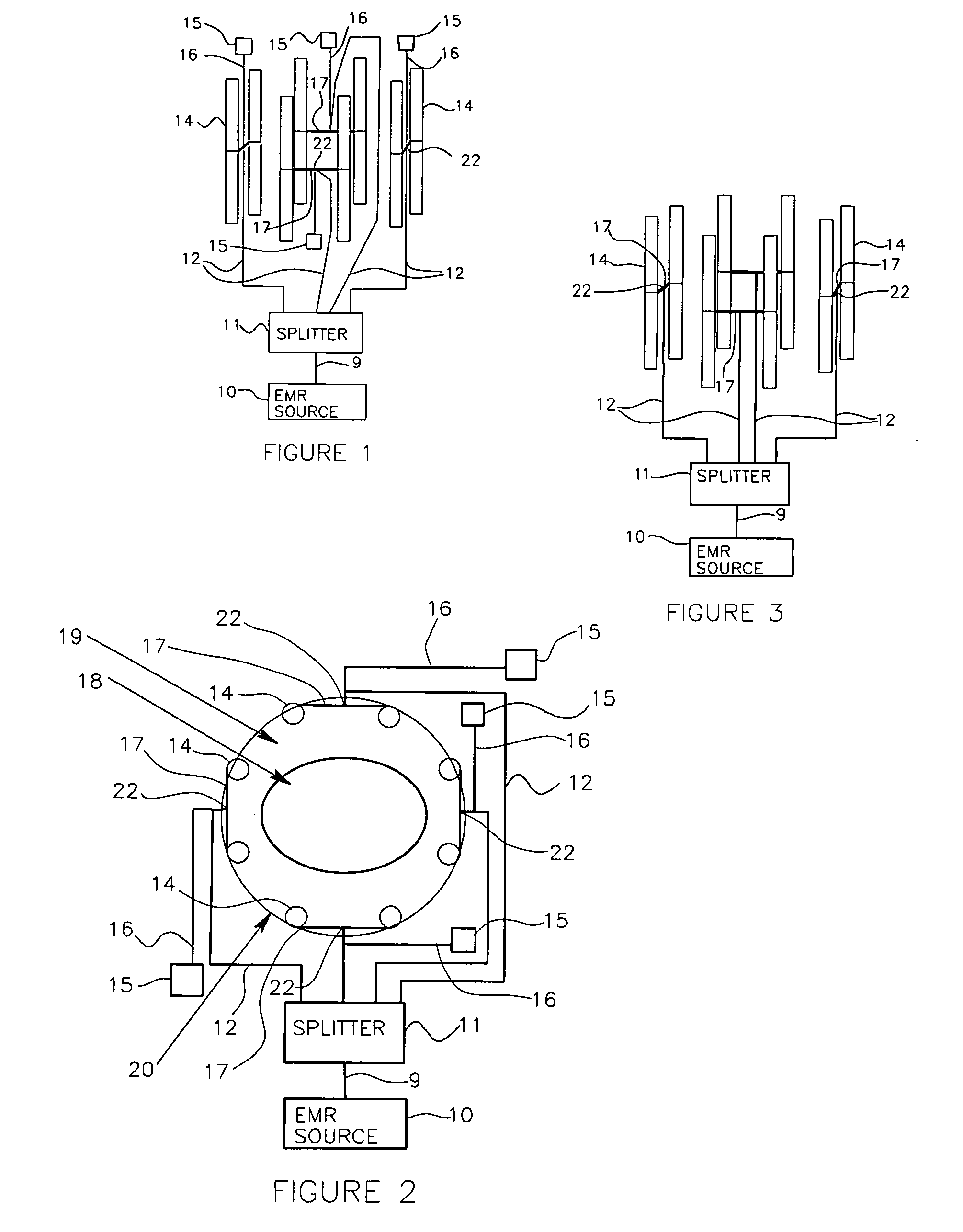 System and method for irradiating a target with electromagnetic radiation to produce a heated region