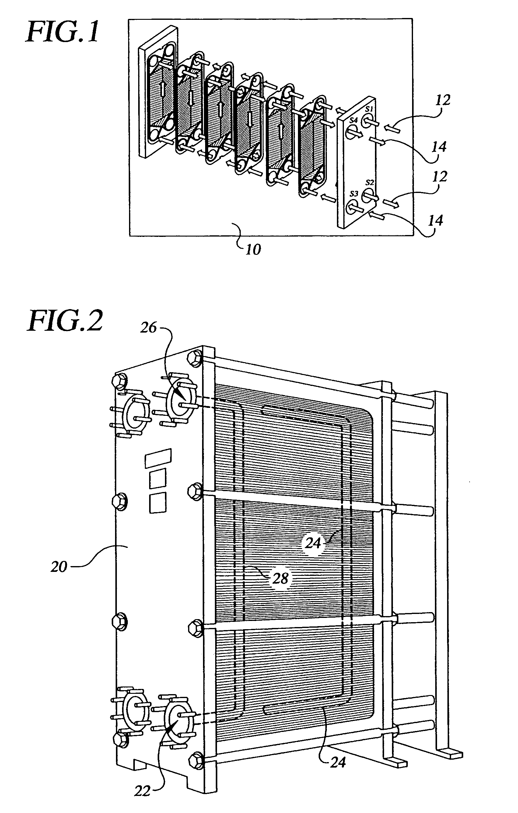 Portable cleaning apparatus and method for single pass plate and frame heat exchangers