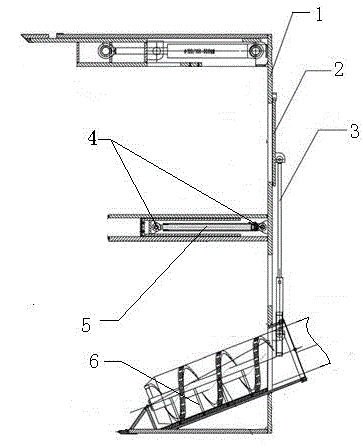 Mechanical connecting structure of shield machine sealing device