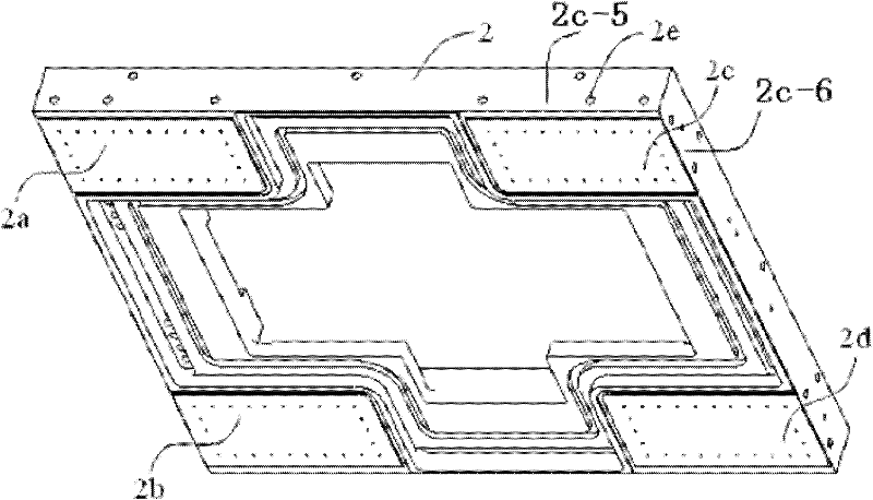 Air floatation structure of separated type air foot
