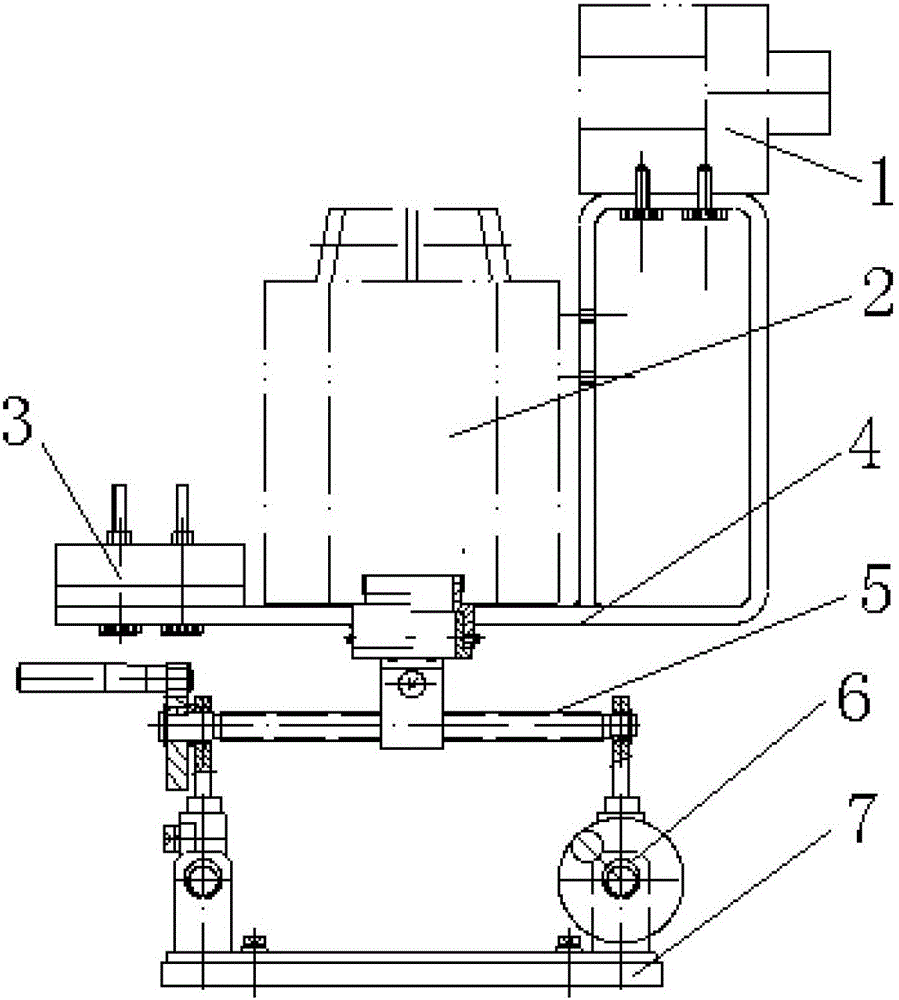 Mounting frame for a laser measuring instrument
