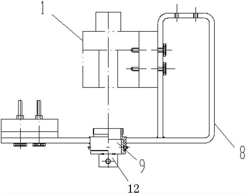 Mounting frame for a laser measuring instrument