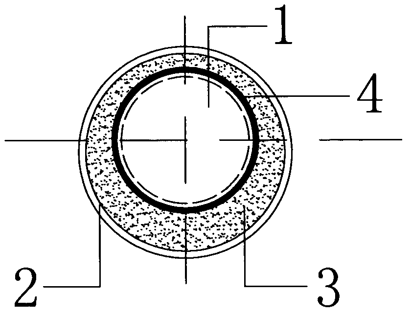 Reinforced grouting casing capable of improving bearing capacity of steel member