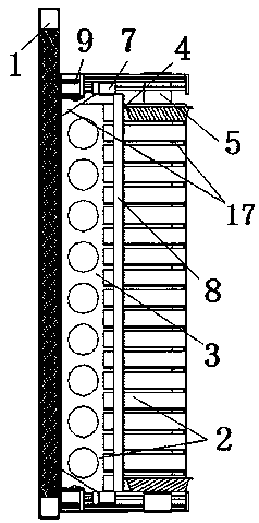 Box type article door and window storage and conveying method and device