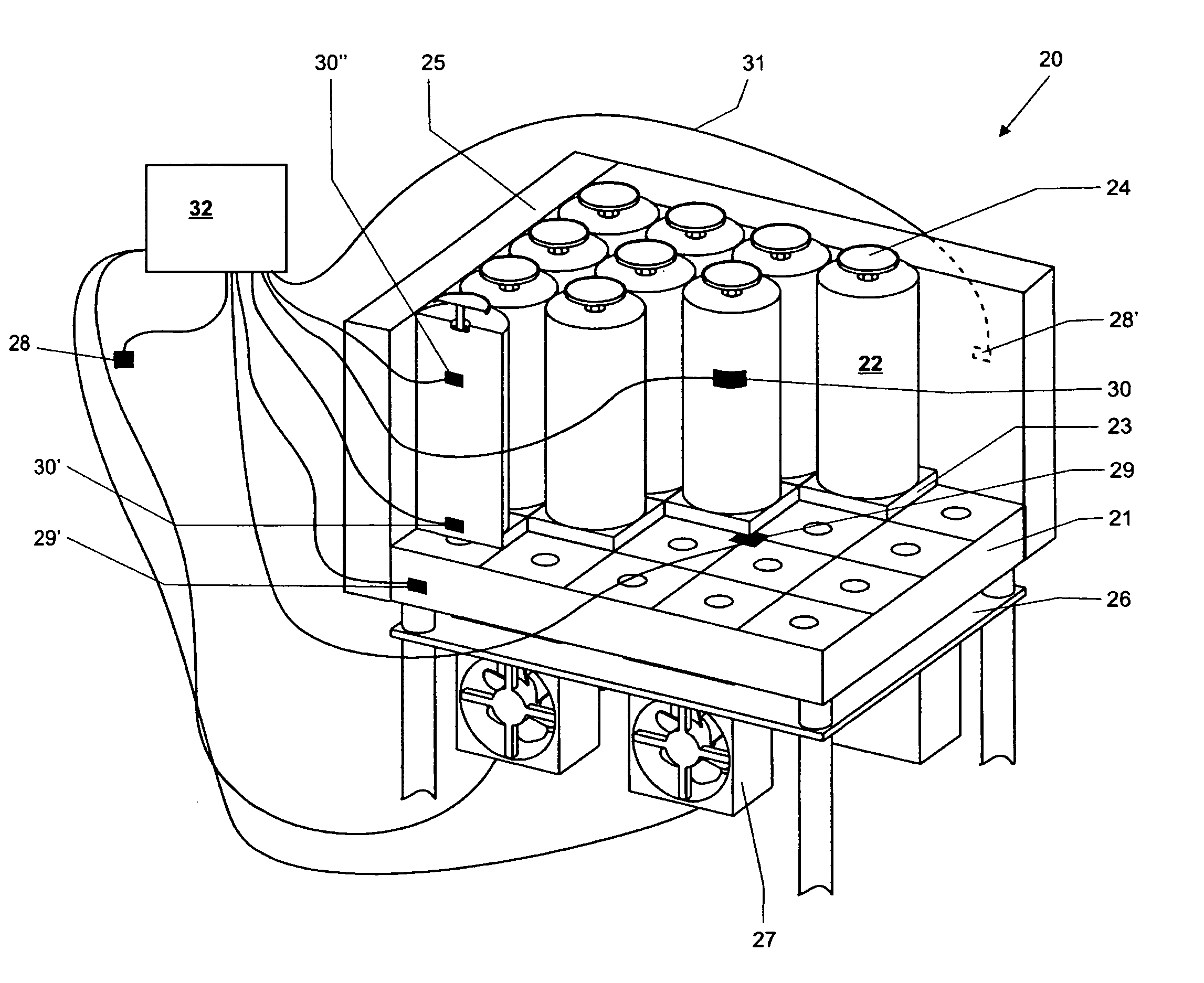 Multi-module weighing system with temperature control