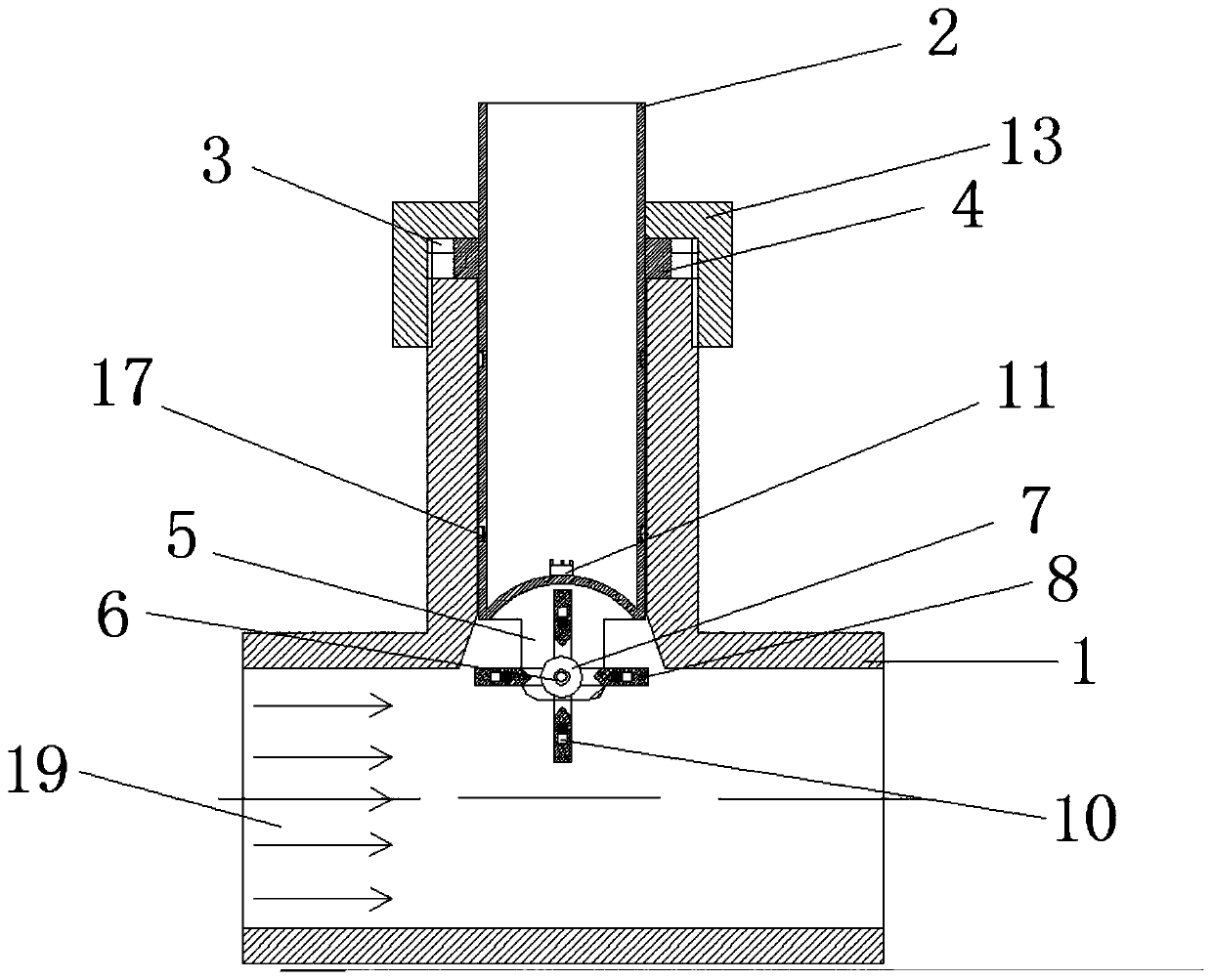 Novel runner type flow sensor