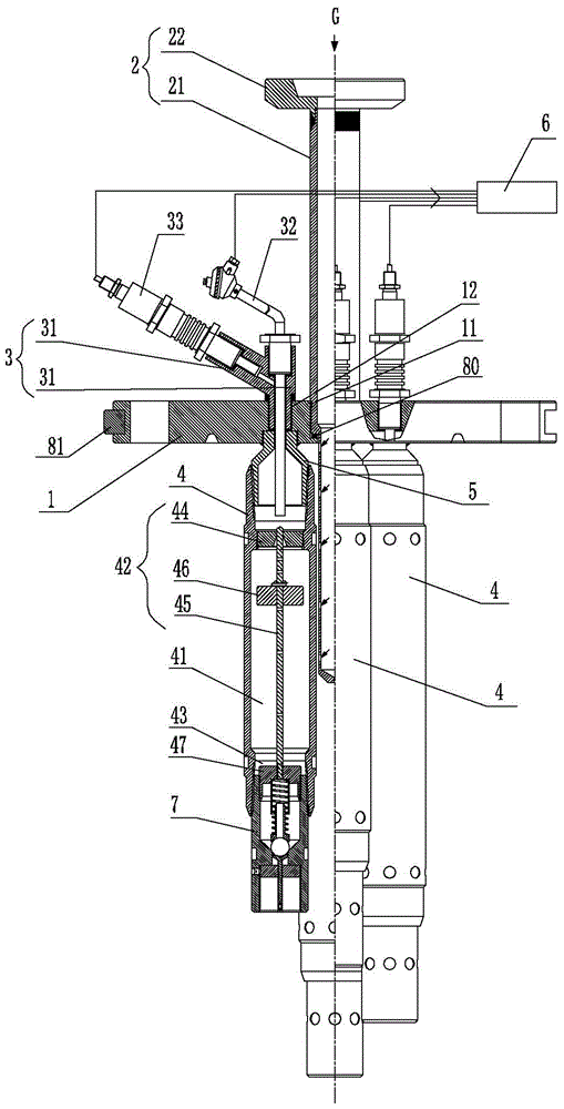 An experimental device for measuring the temperature and pressure of multi-cavity liquid