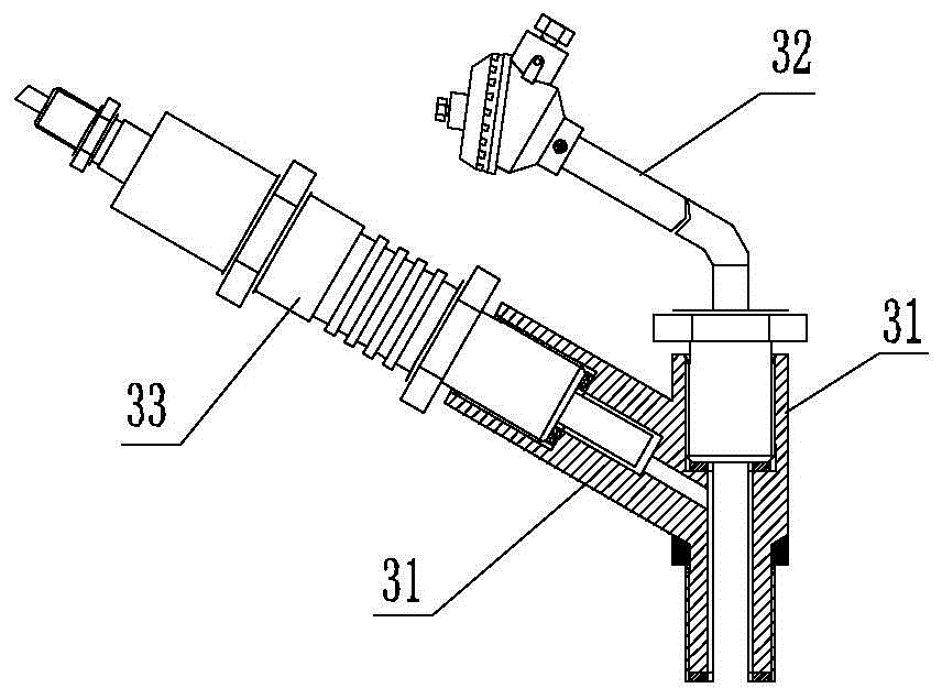 An experimental device for measuring the temperature and pressure of multi-cavity liquid