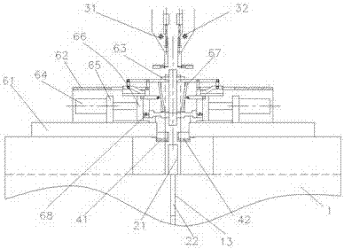 Bipolar type battery plate pressing and molding device