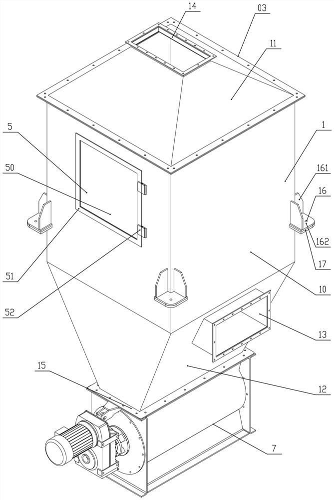 High-speed stable anti-blocking garbage line wind selection line