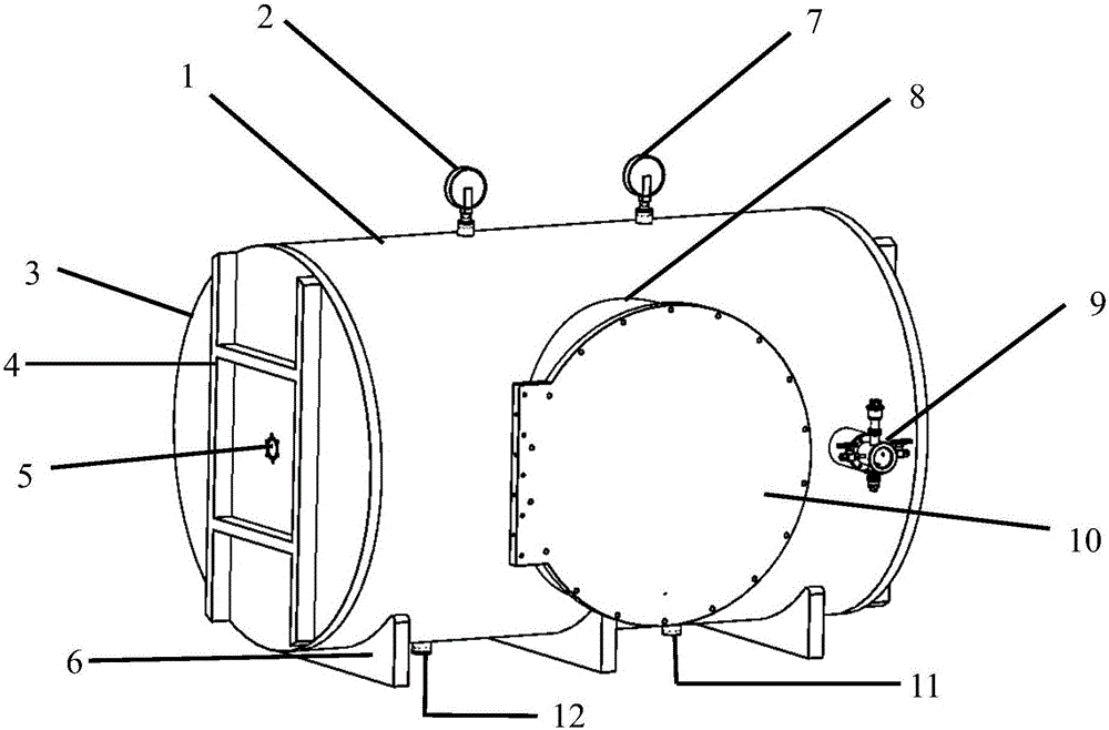 Experimental apparatus for researching influence of humidity and air pressure on corona characteristics of high-voltage electrode