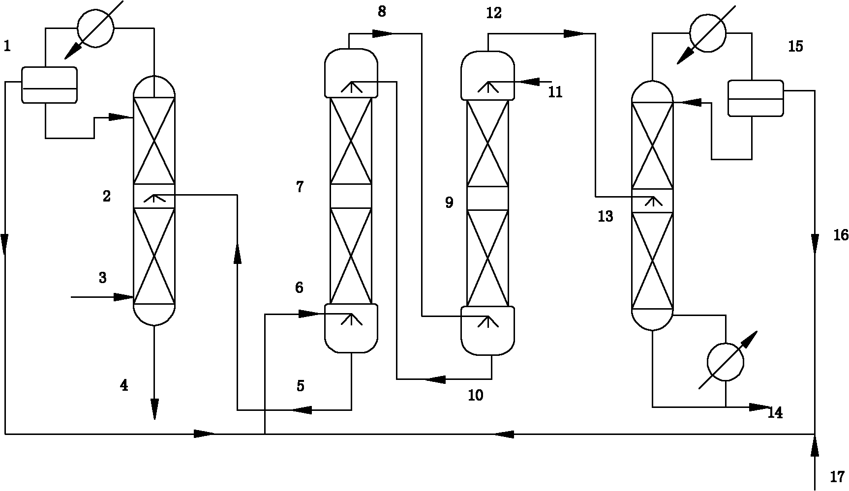 Method and device for treating low-concentration acetic acid wastewater