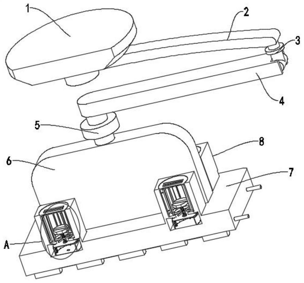 Hanging bracket type operation auxiliary device for thoracic surgery department