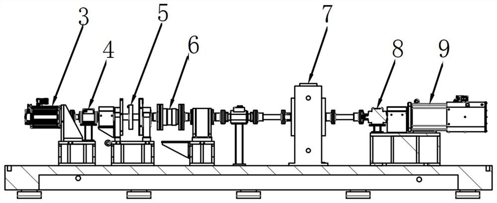 Simulation test bench for combustion-combustion combined power propulsion device of ship