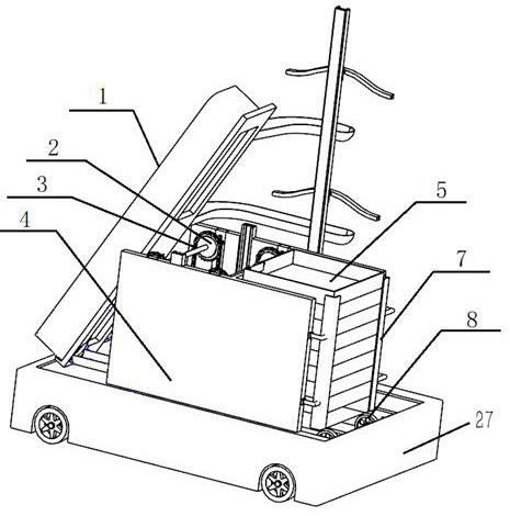 Automatic boxing device for egg collector