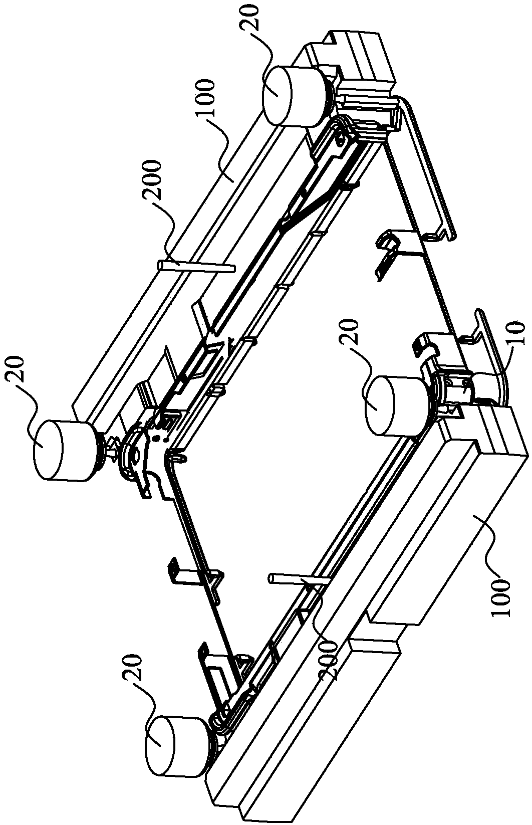 Slide block plastic injection structure