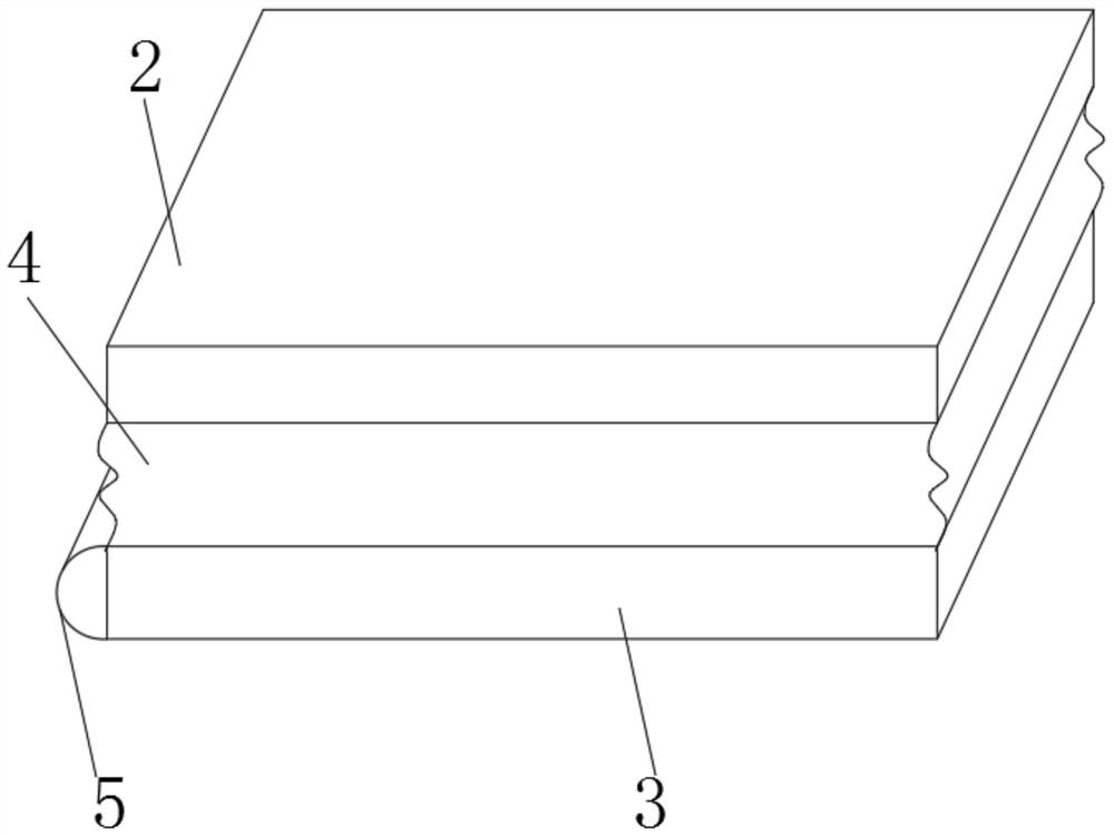 A loading structure for the internal battery box of a new energy vehicle that can reduce resistance