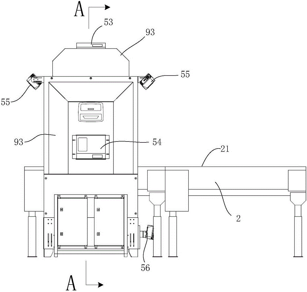 Recognition device for luggage mark information