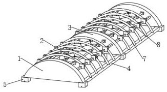 Roof steel net rack for building