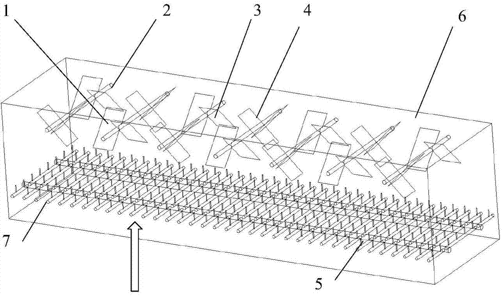 Ammonia-flue gas uniformly mixing device