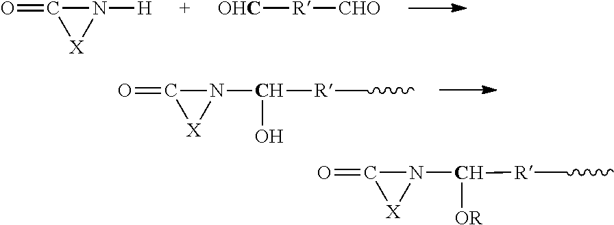 Modified amino resins