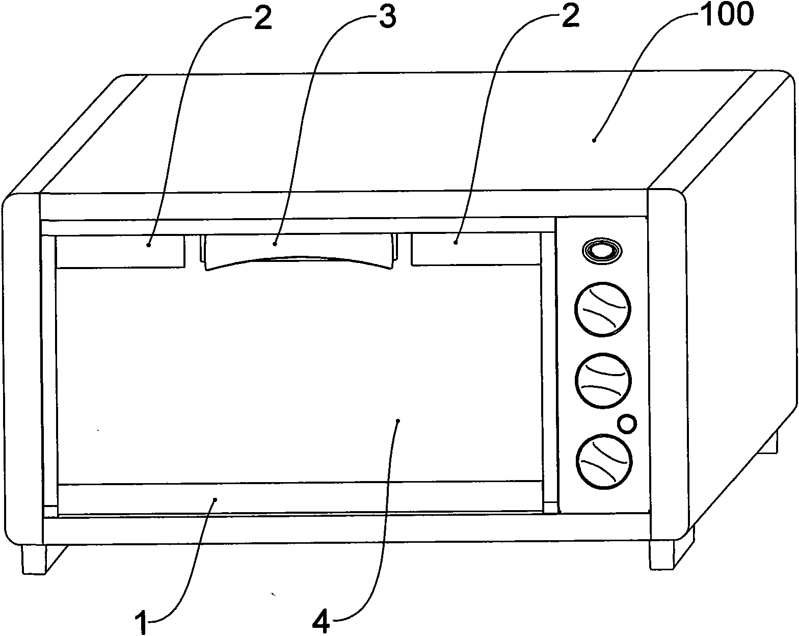 Open and close door of electric oven