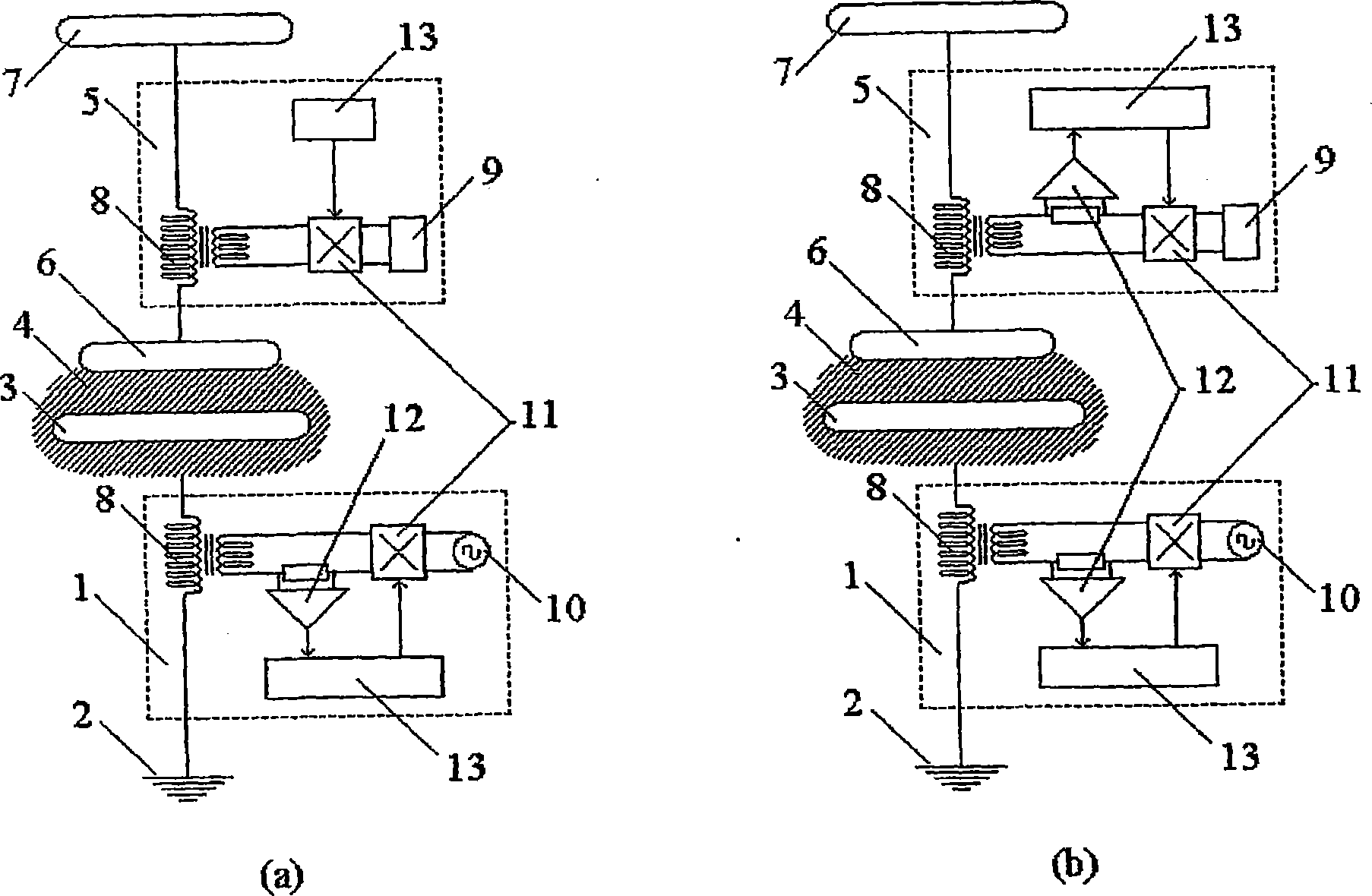 Apparatus for inducting transmission energy locally through crossing dielectric