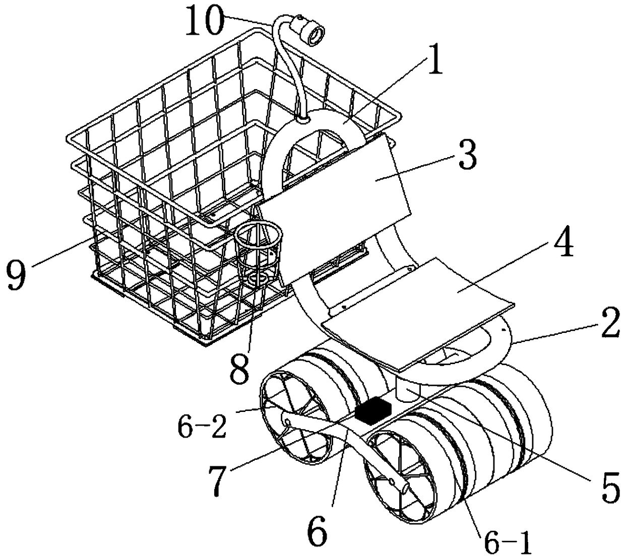 Mountain-field picking rotary seat