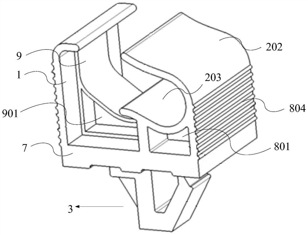 Fixing structure of engine cover supporting rod and vehicle