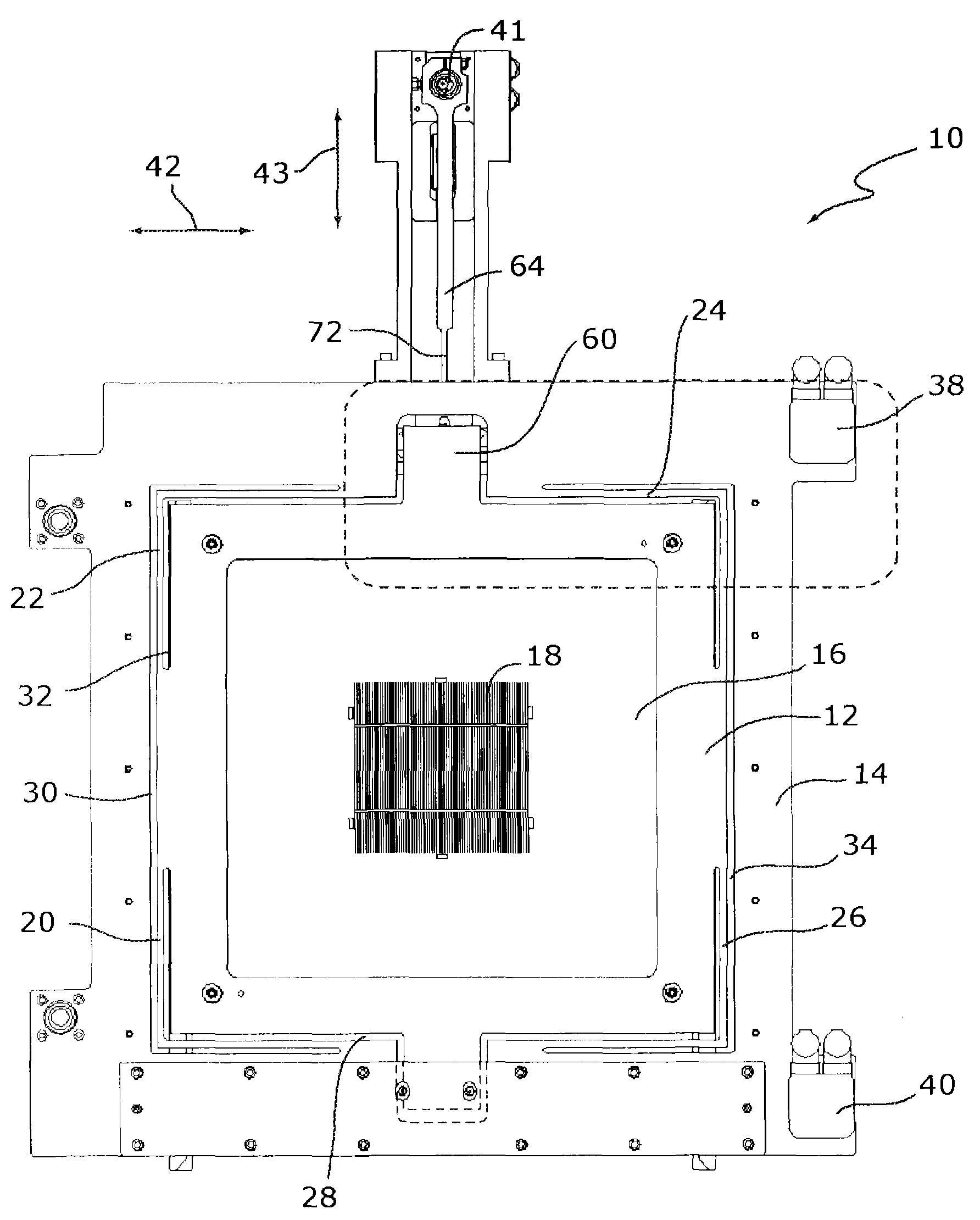 Printing stencil positioning arrangement for screen printing unit