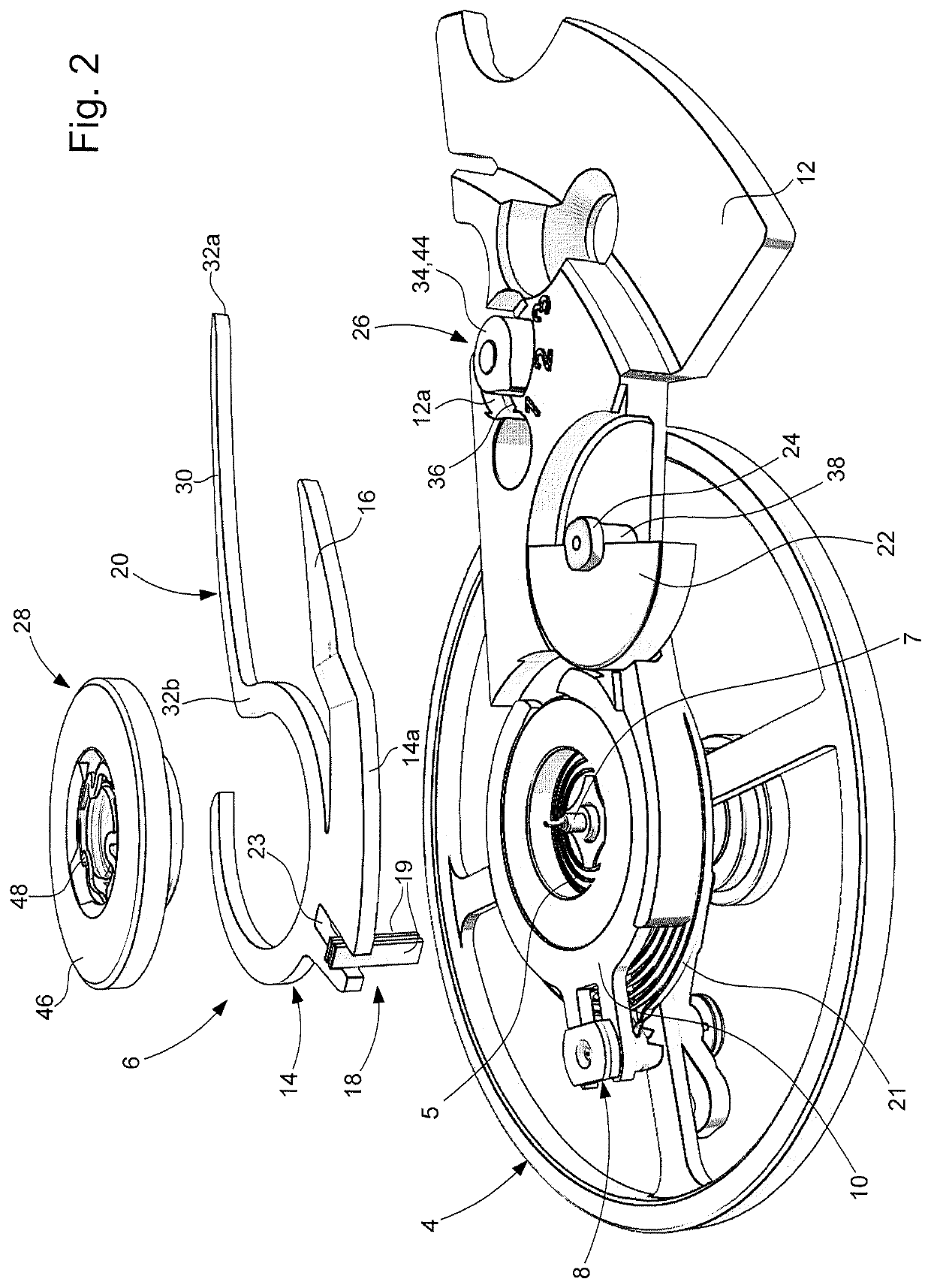 Device for autonomous adjustment of the active length of a balance spring