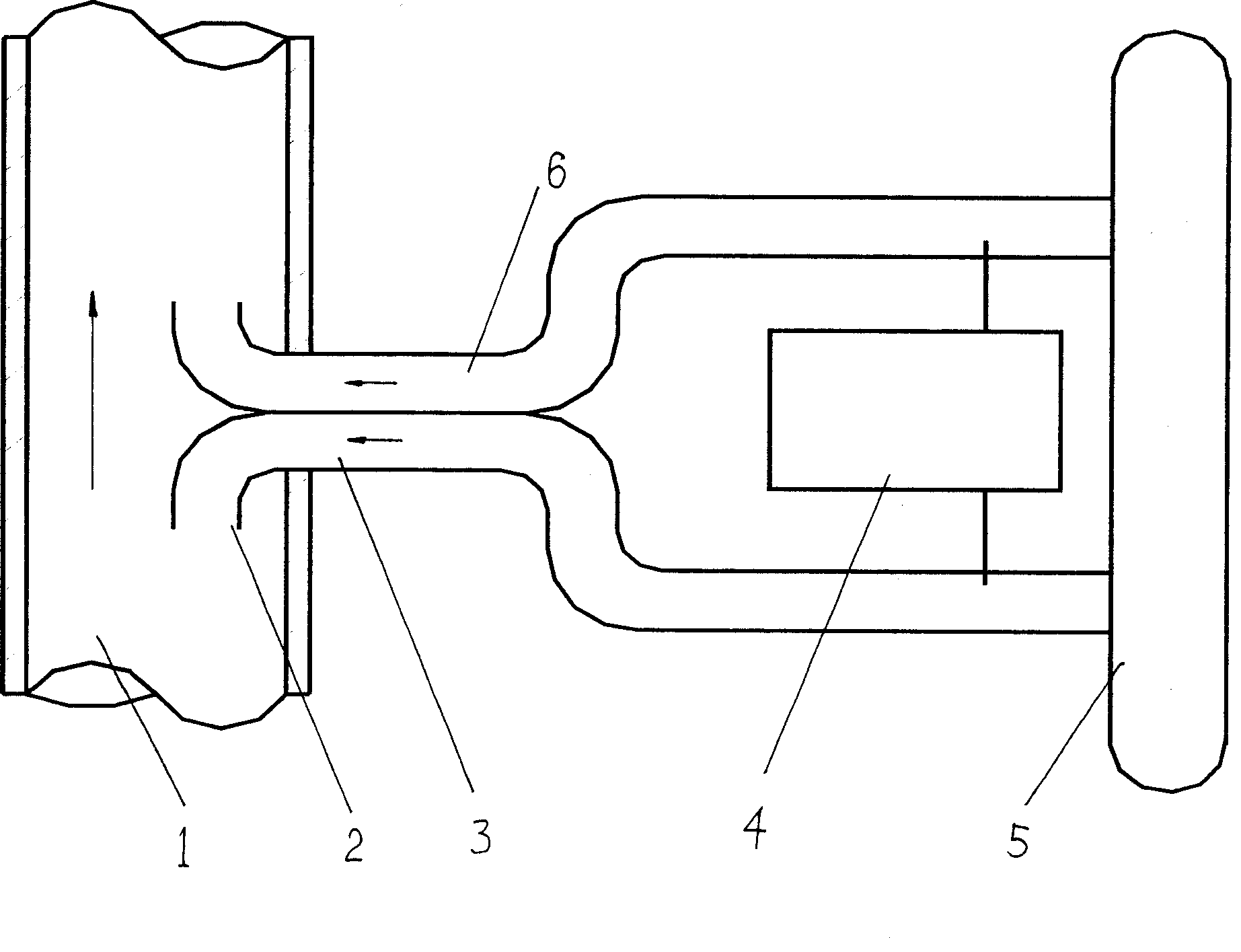 Non-blocking primary air speed measuring device