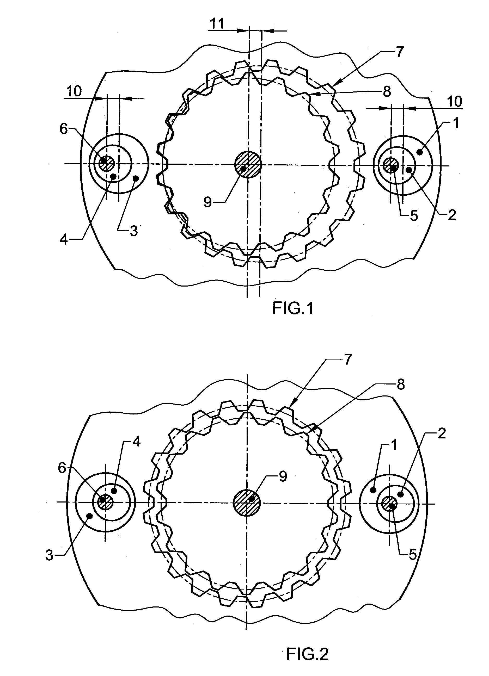 Modified eccentric gearbox