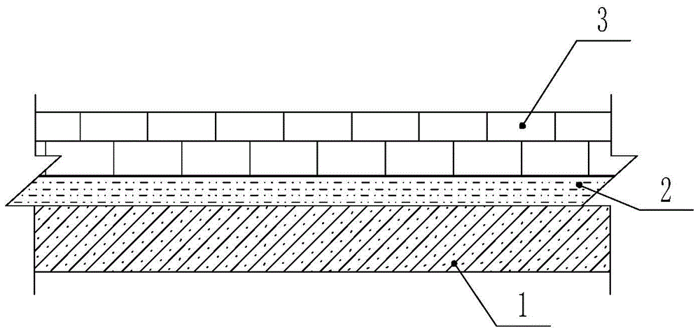 Permeable brick paving ground and construction method