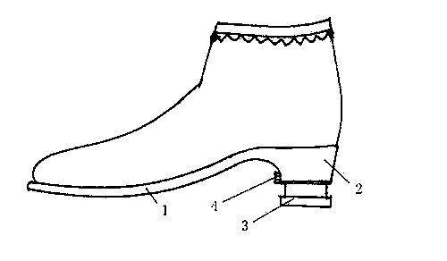 Shoes which are provided with telescopic heels