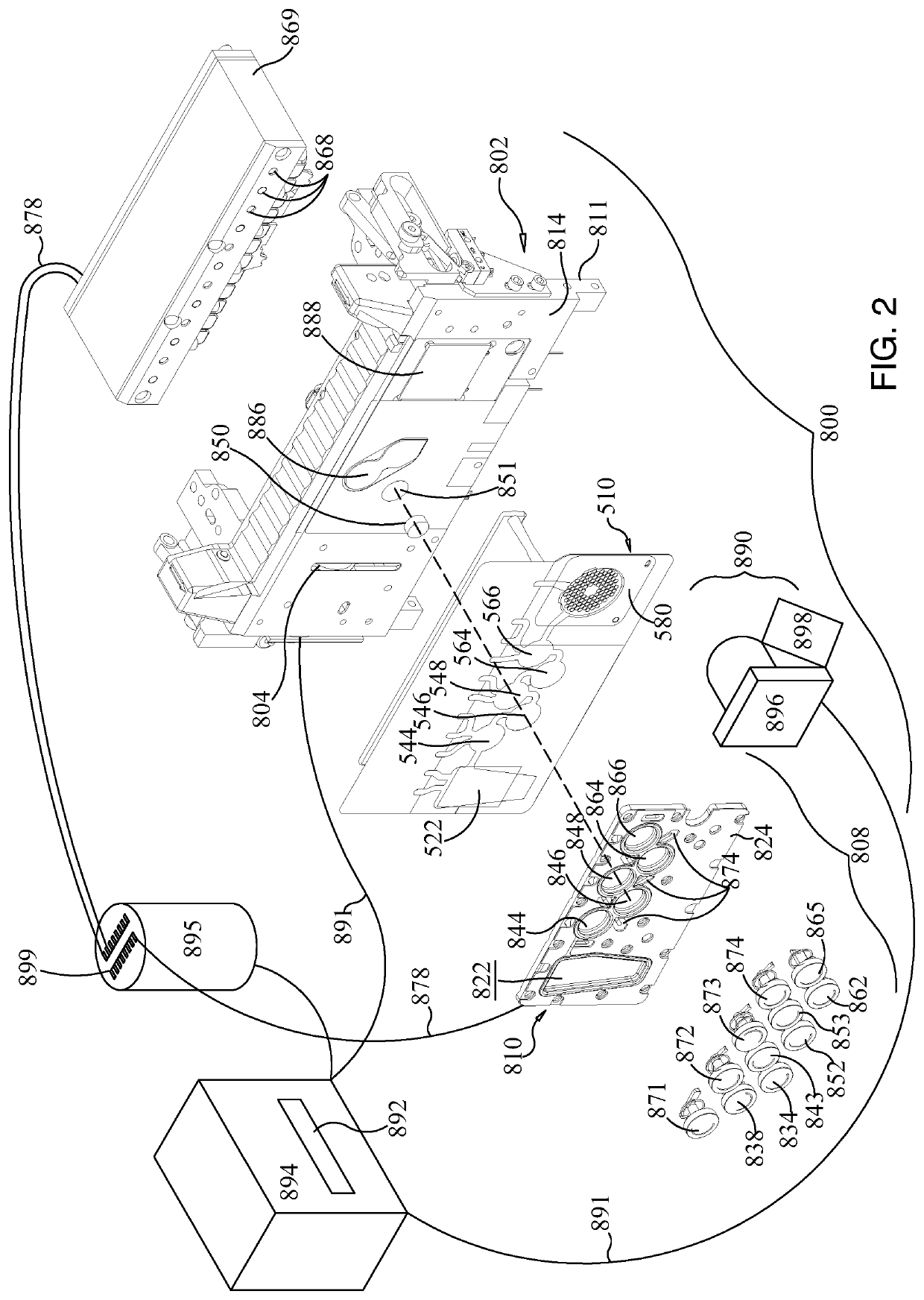 Systems and methods for point of use evacuation of an array