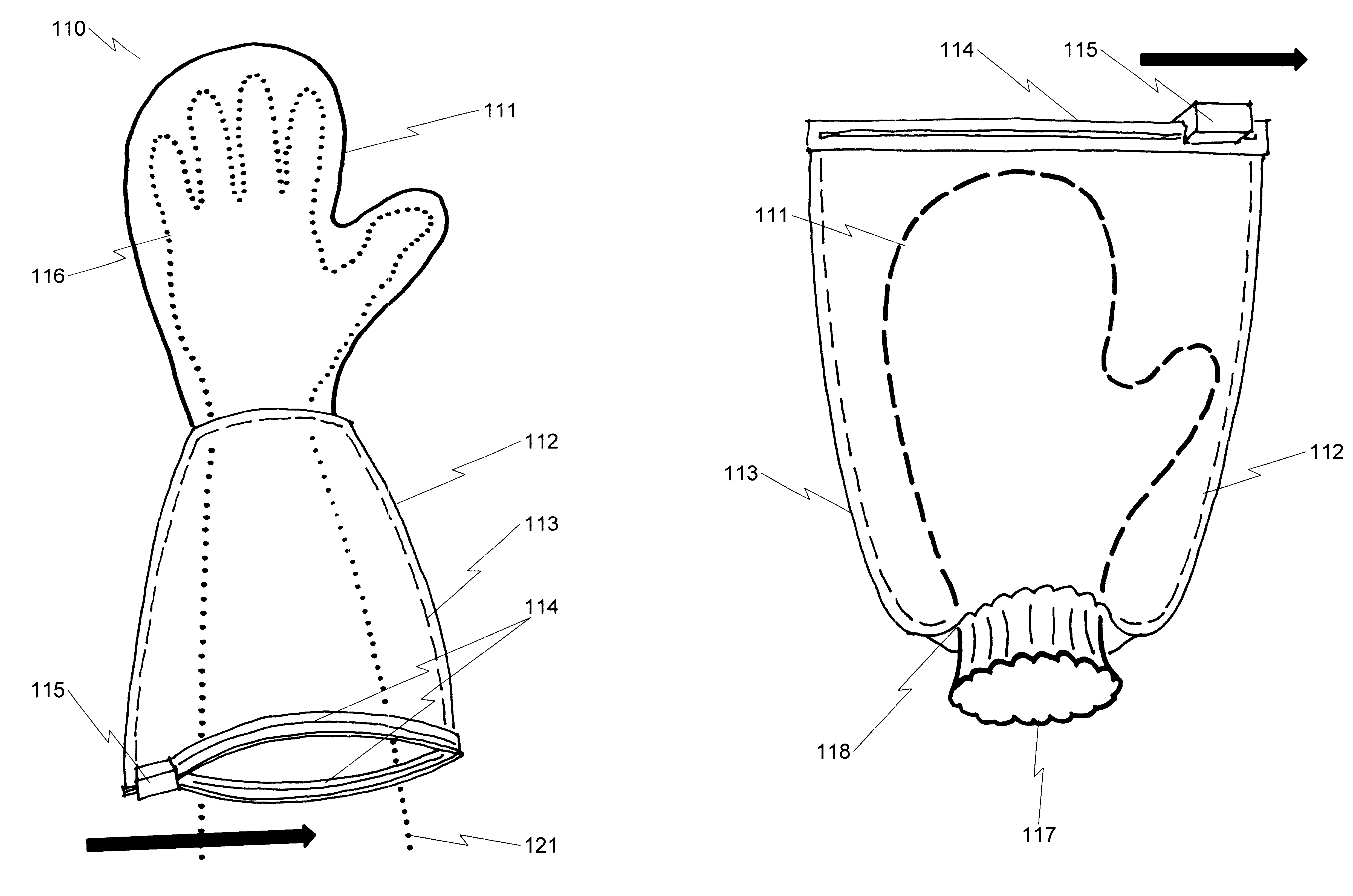 Safety applicator glove system and method