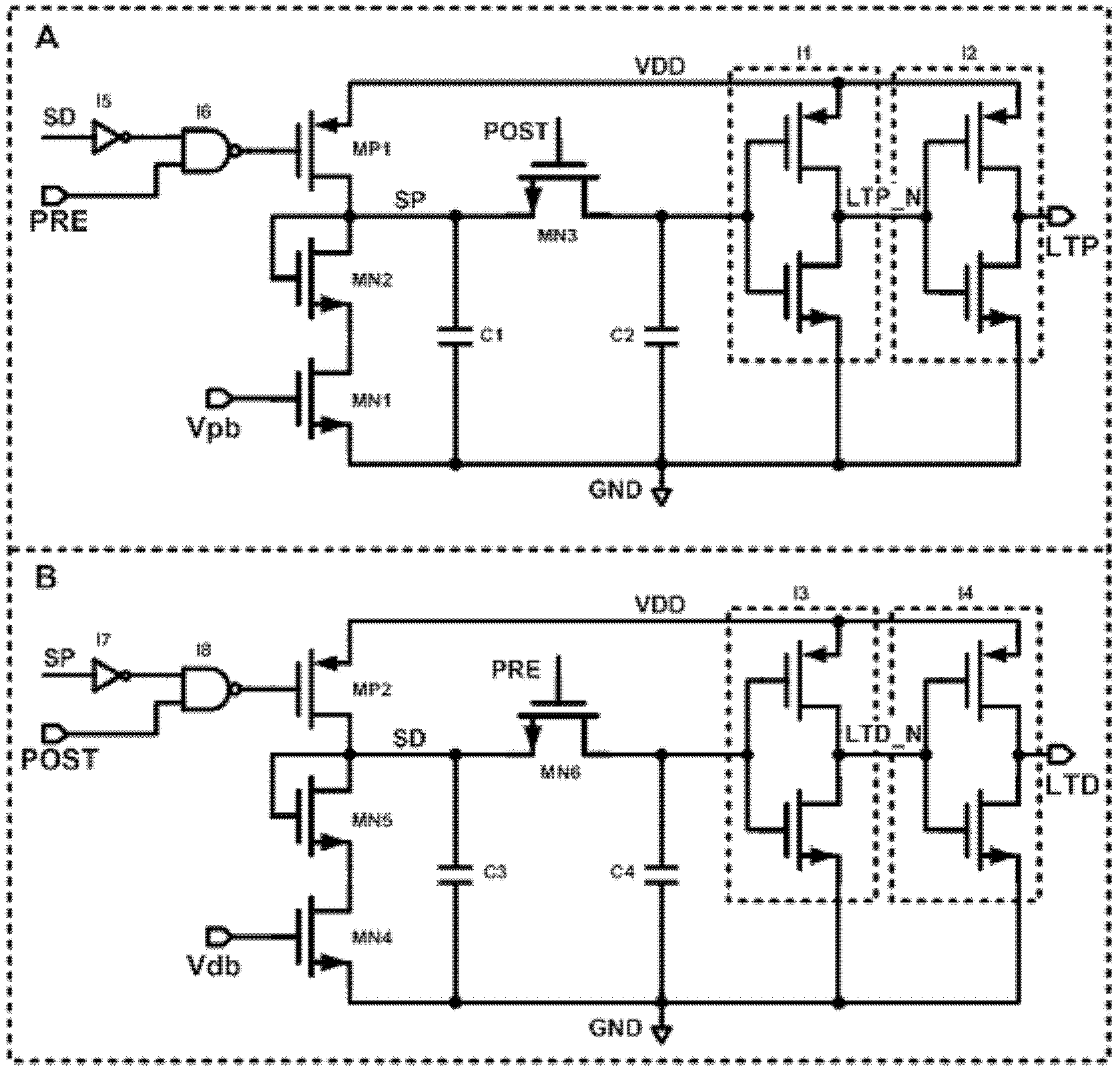 Weight adjustment circuit for variable-resistance synapses