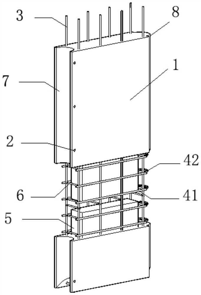 An assembled lightweight partition wall with a built-in filling box and its manufacturing method