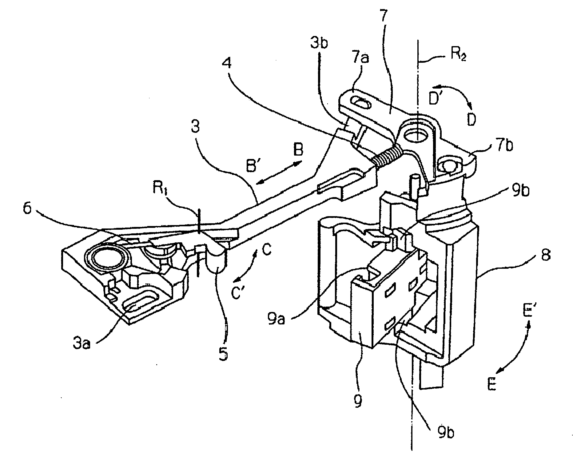 Apparatus for threading a tape from a cartridge