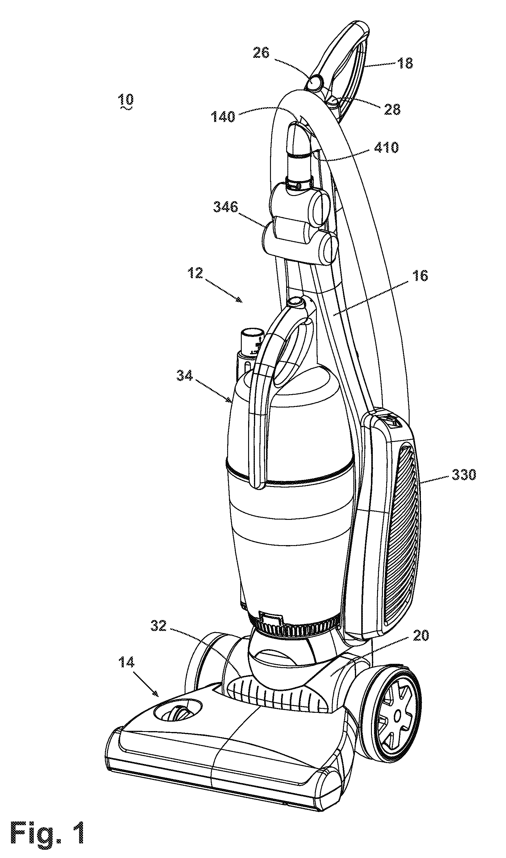 Vacuum Cleaner with Motor Cooling Air Filtration
