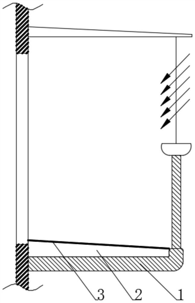 Cyclonic drainage cushion plate based on open balcony