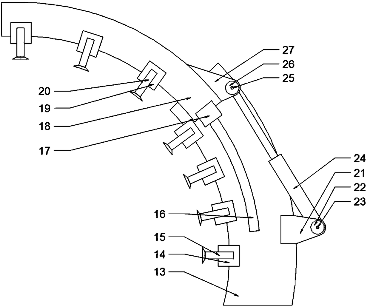 All-direction paint spraying device