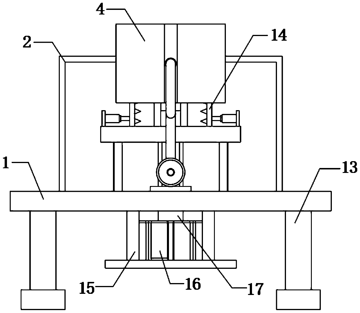 Rust-proof treatment device for lighting lamp production